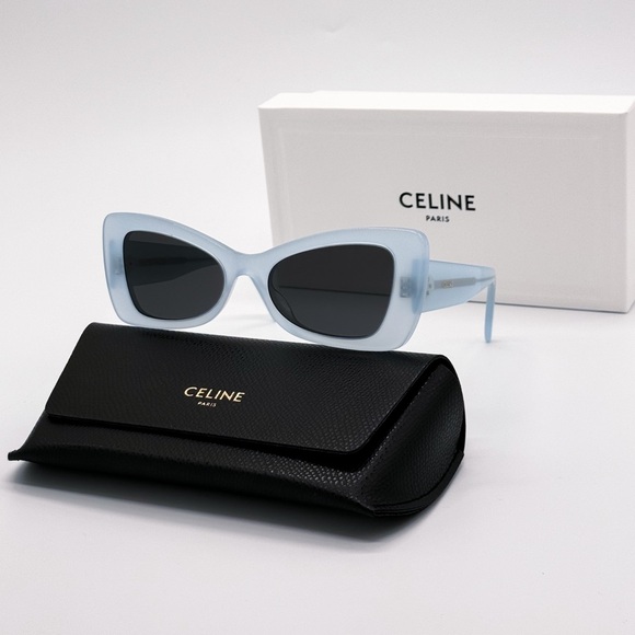 NEW CELINE CL40236I 84A BUTTERFLY BLUE GREY WOMEN SUNGLASSES CELINE - Picture 2 of 10